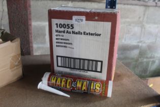 A box containing a quantity of Hard as Nails (Exte