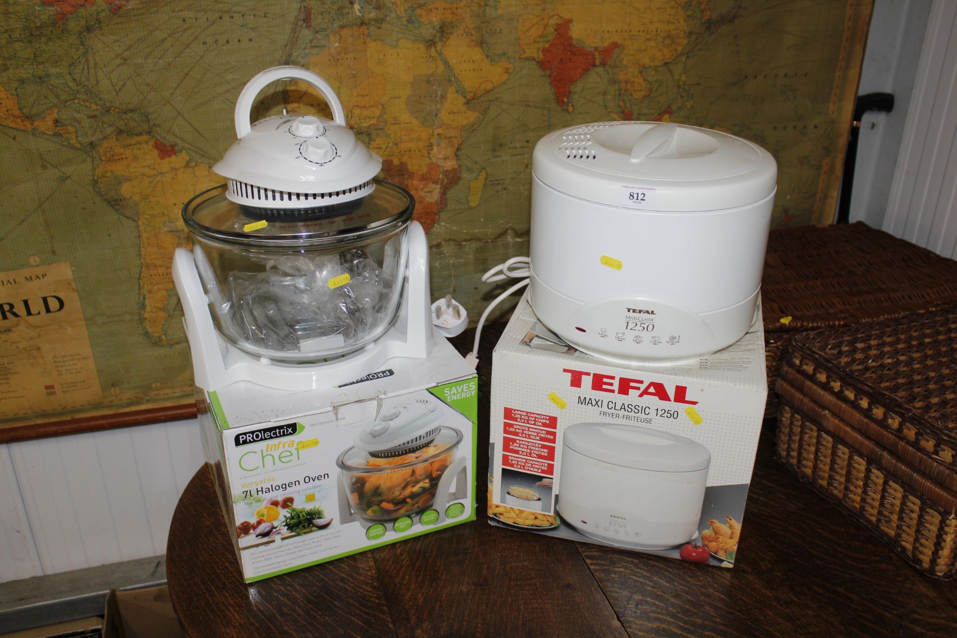 An as new Tefal deep fat fryer and an as new halog