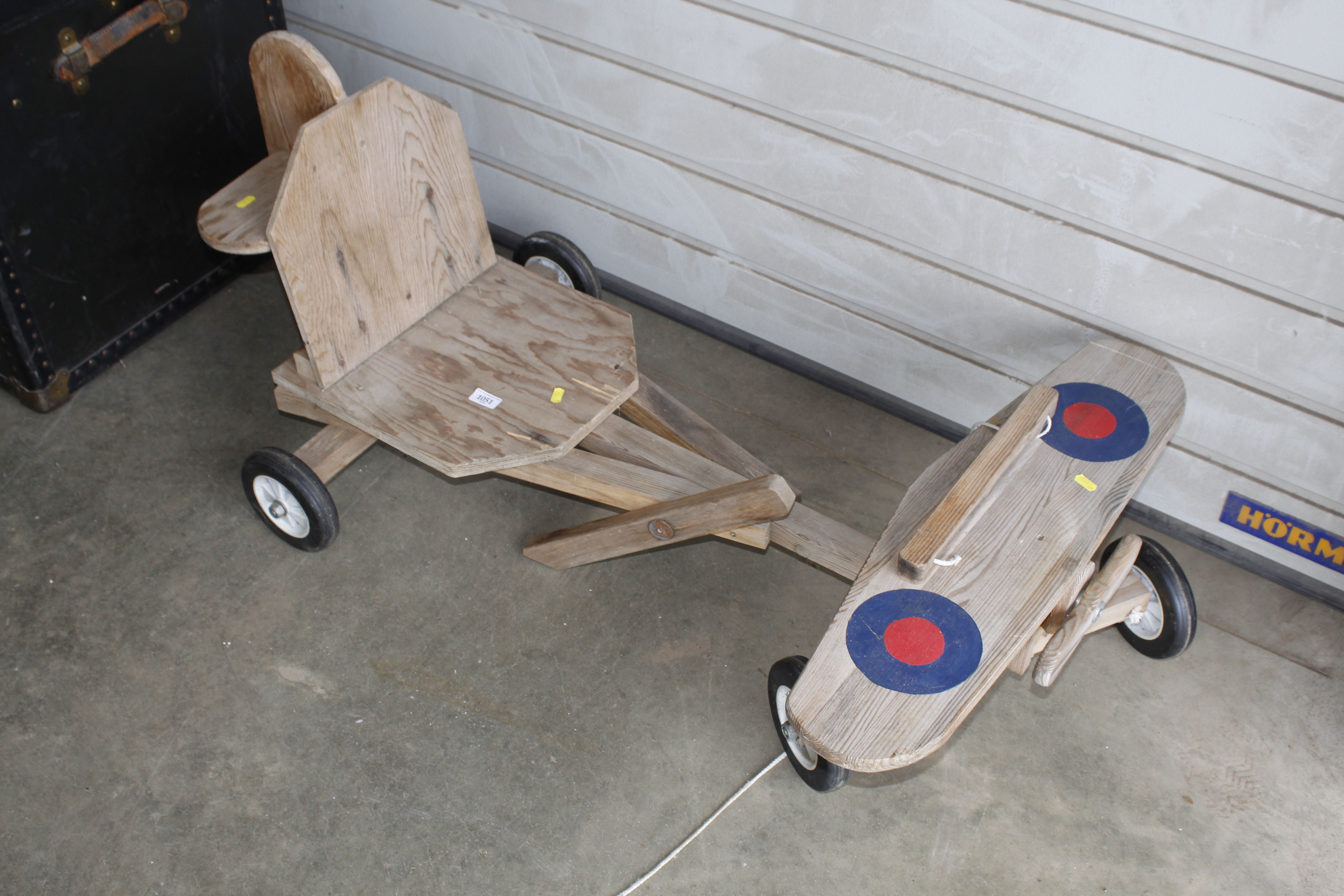 A Go Kart in the form of an airplane