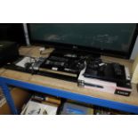 Two Sony DVD players, a Panasonic DVD player and a