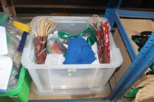 A box containing a quantity of various assorted gi