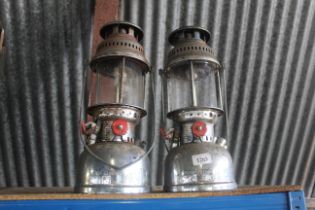 Two Anchor oil lanterns