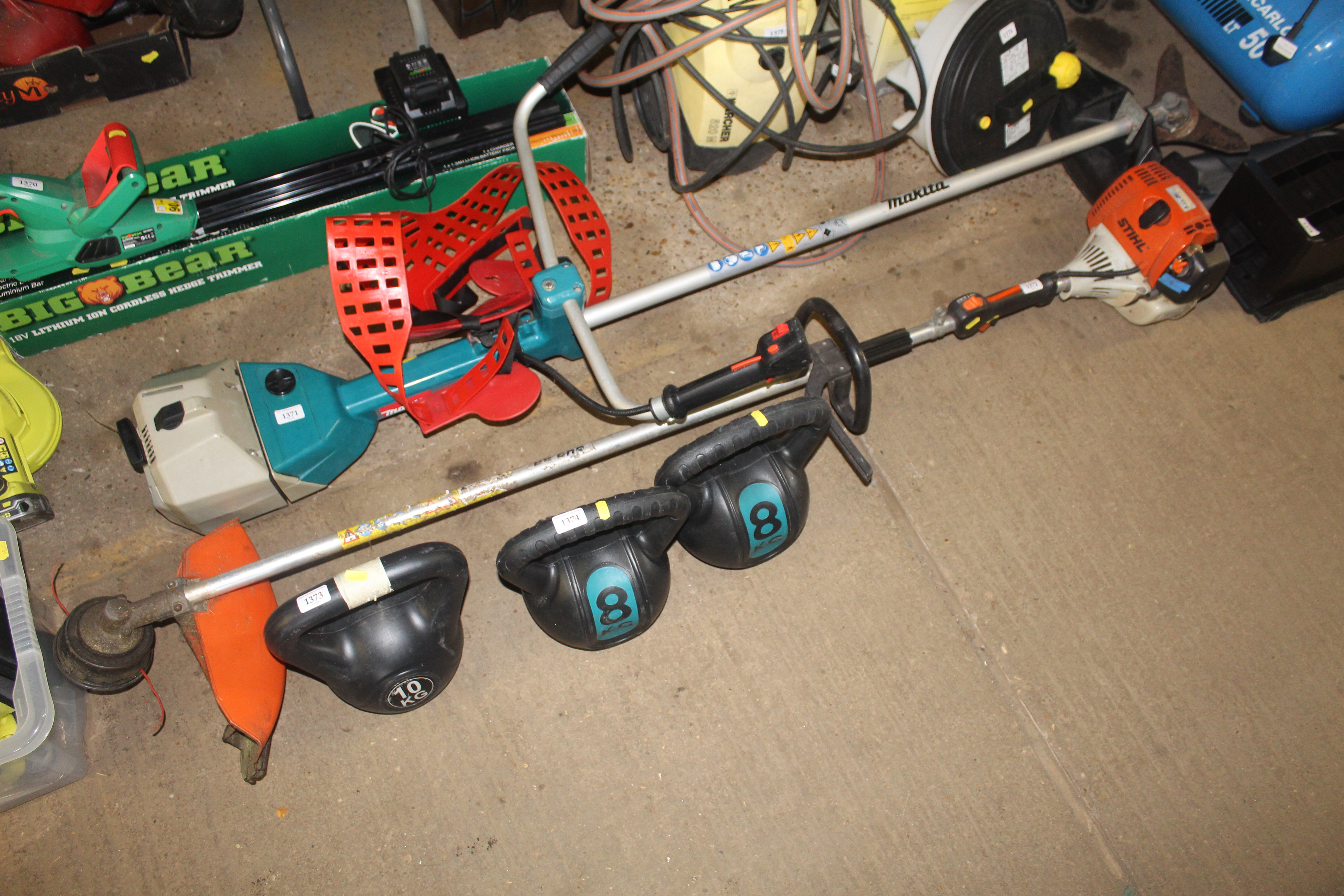 A Stihl FS90 petrol strimmer