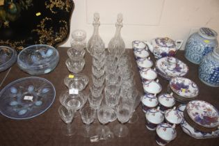 A quantity of 19th Century and later table glasswa