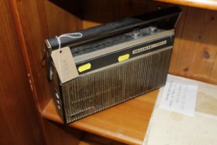 A Grundig Music Boy transistor radio