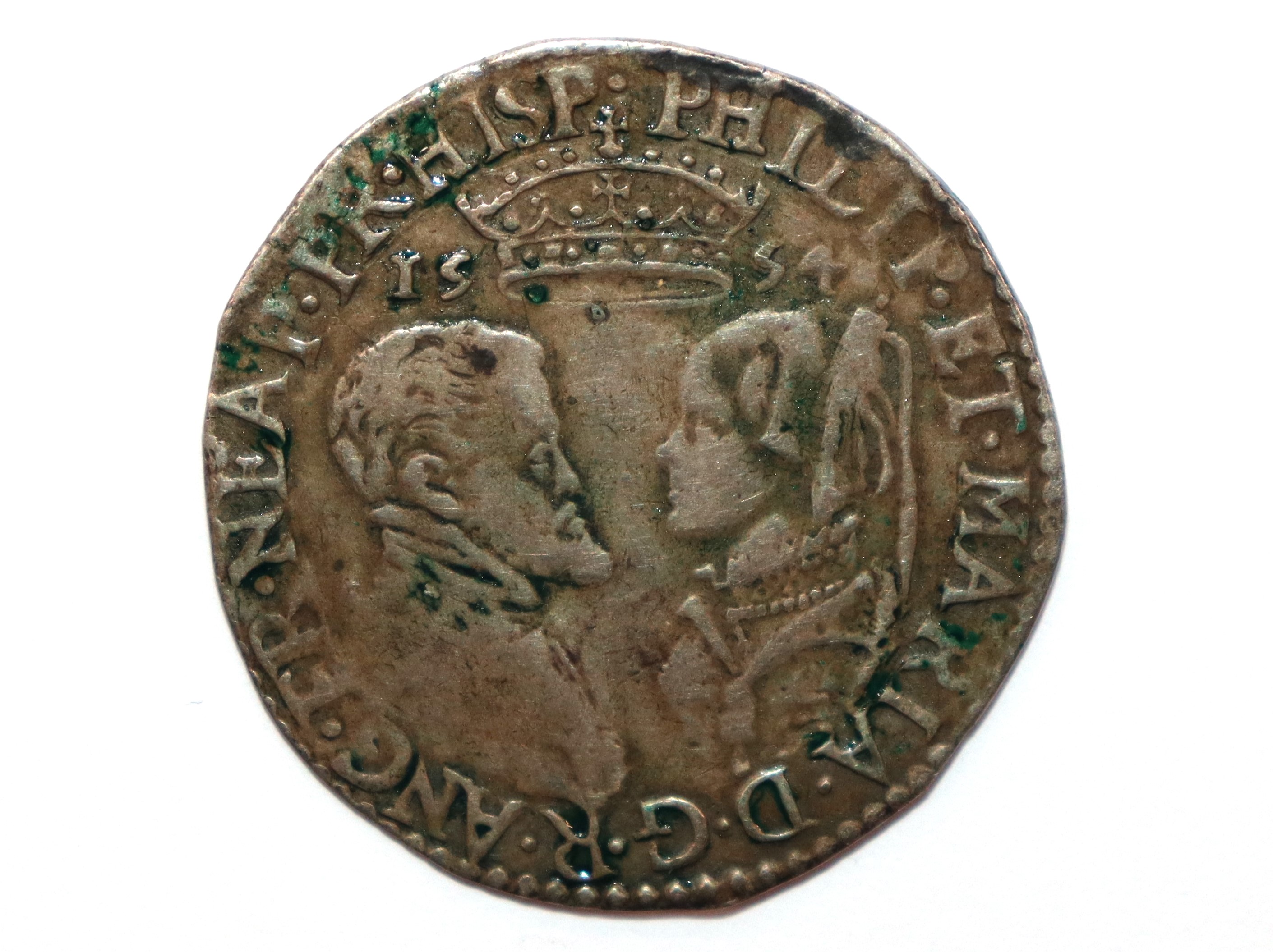 A Philip & Mary shilling 1554