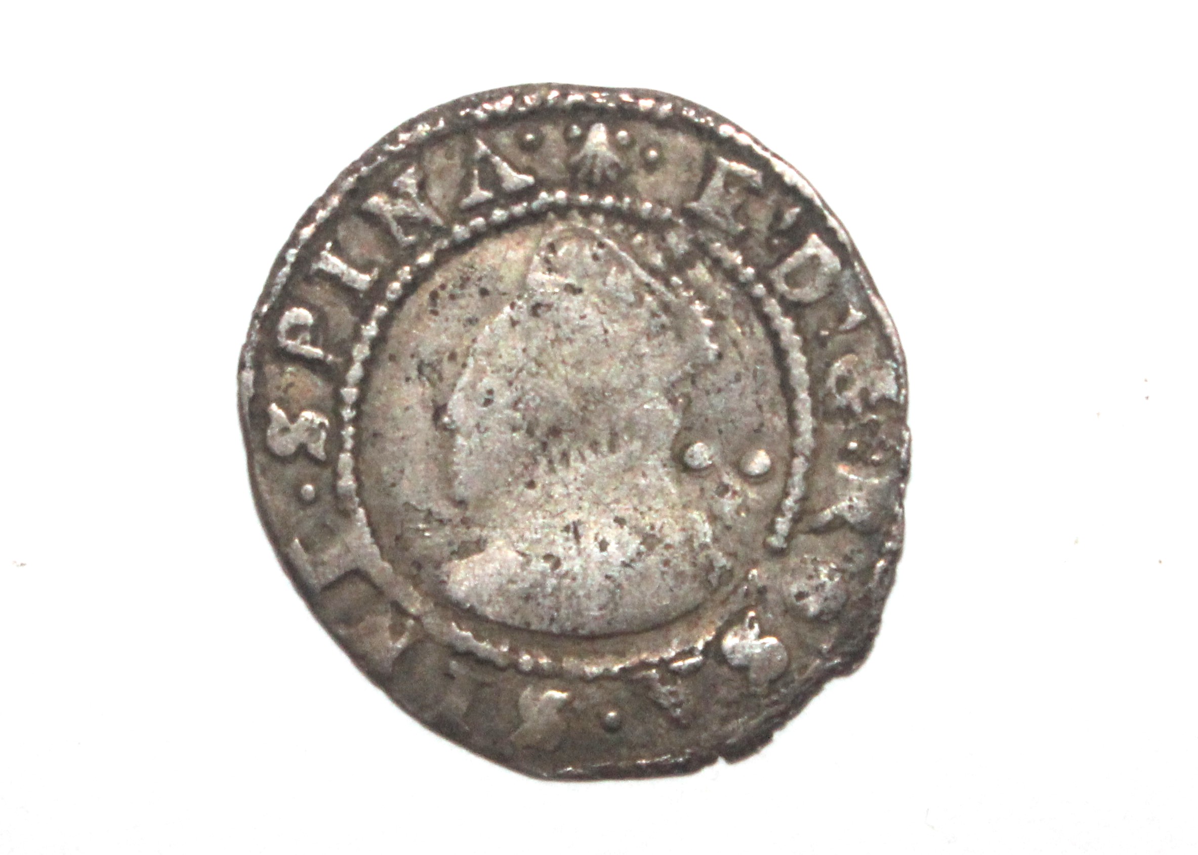 An Elizabeth I half groat, MM escallop - Bild 2 aus 4