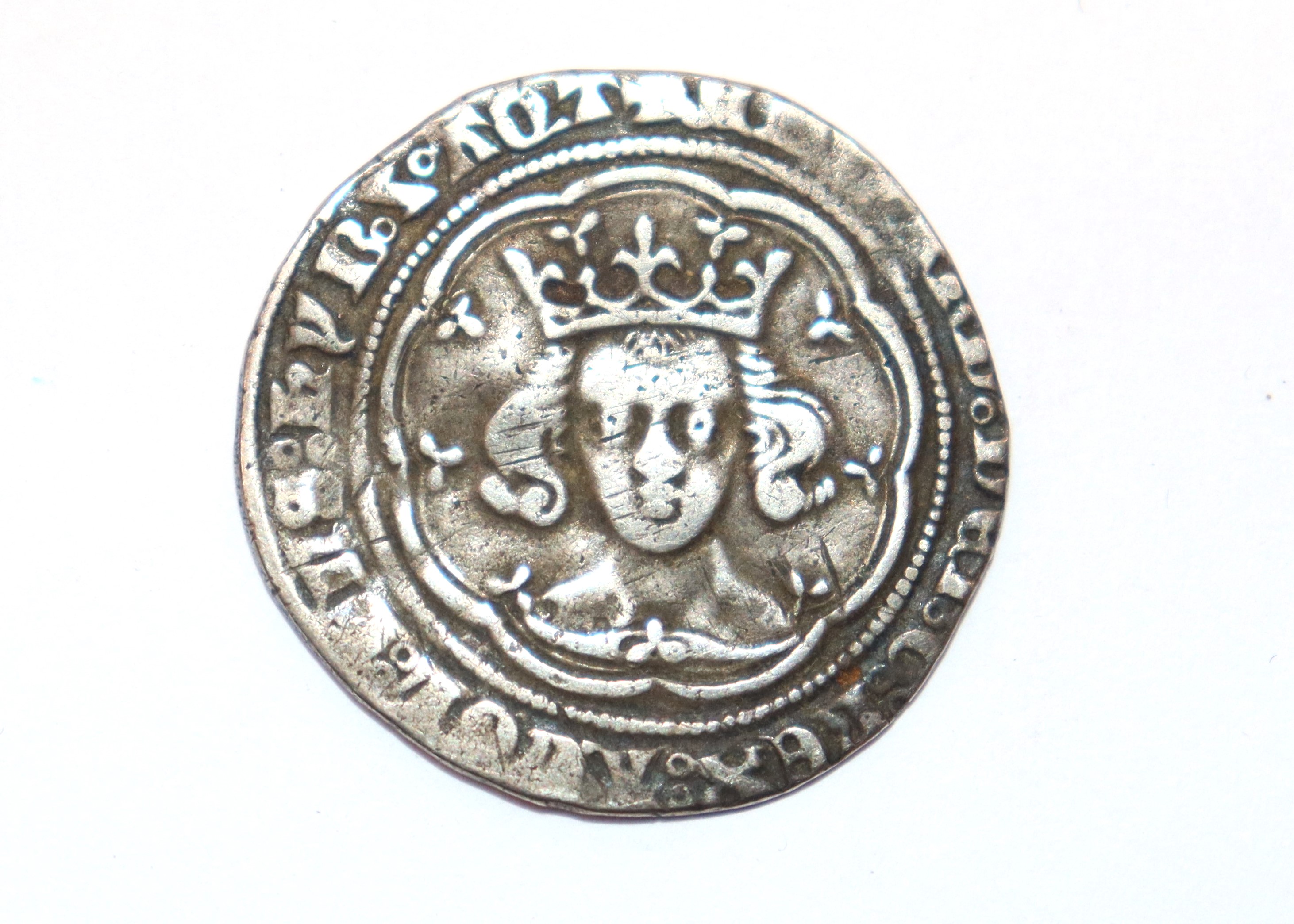 An Edward III groat London, MM cross 2 - Image 2 of 4