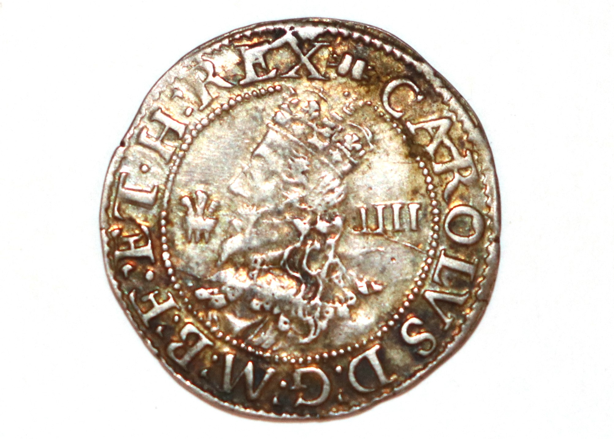 A Charles I groat, large bust MM open book - Image 2 of 4