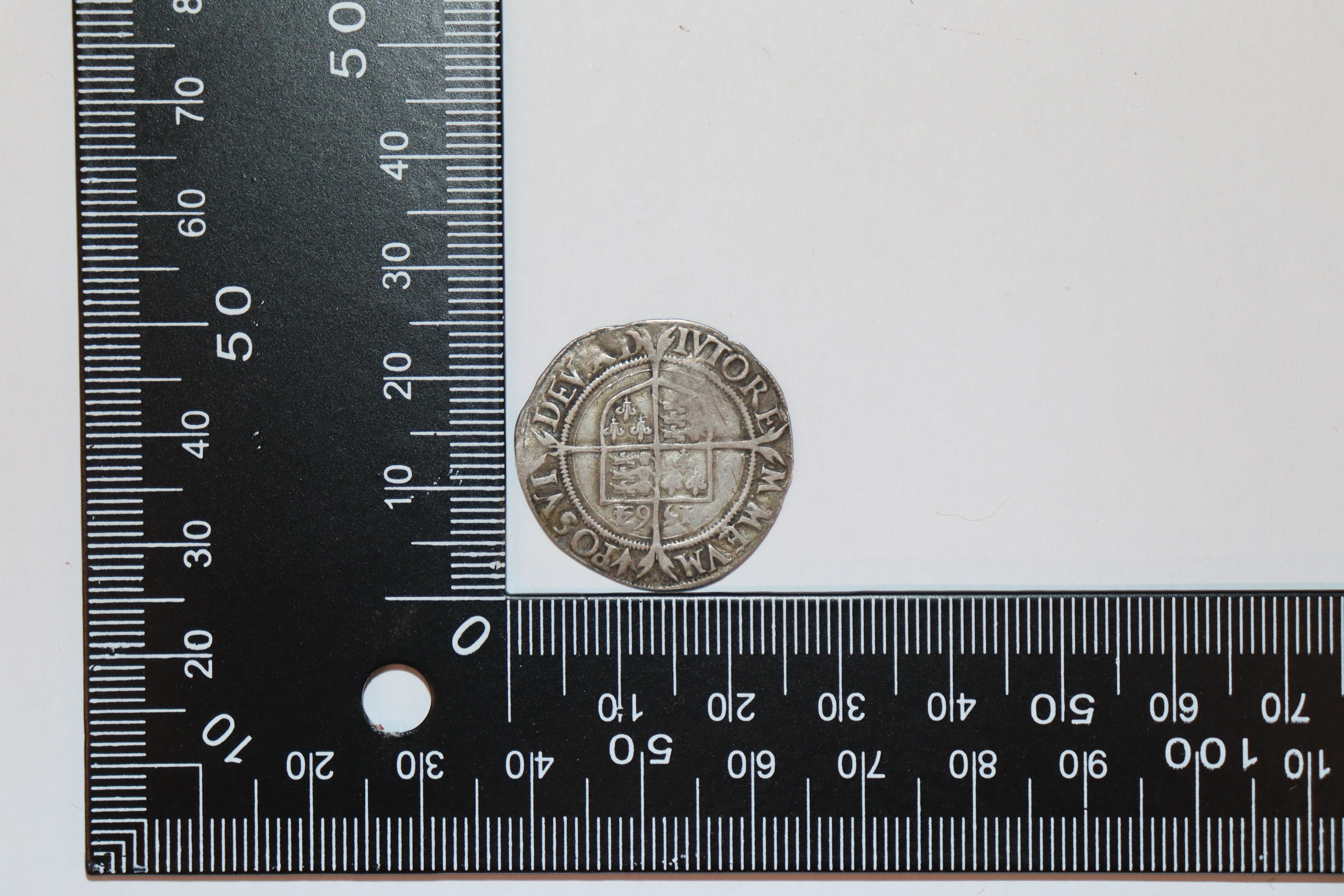 An Elizabeth I sixpence, MM pheon - Image 3 of 4