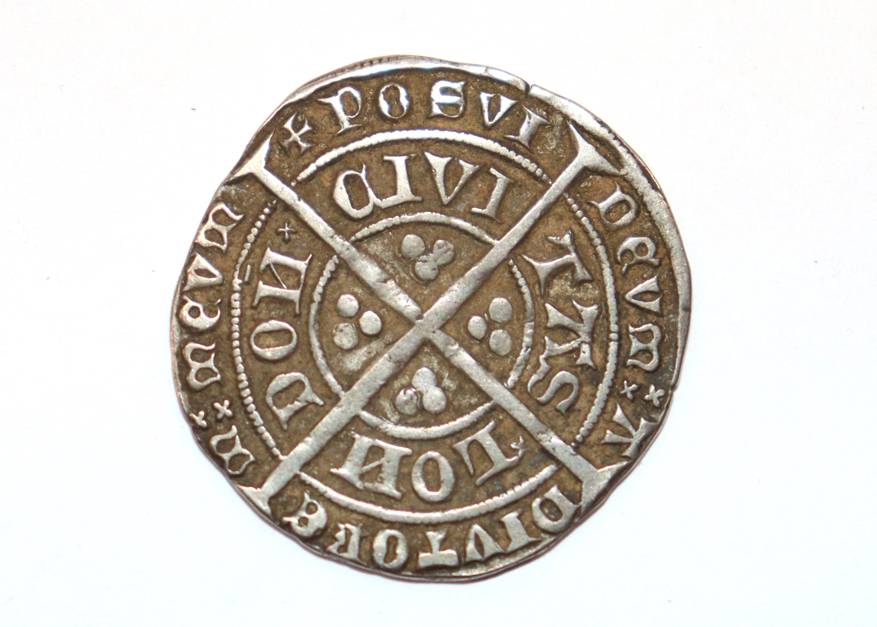 An Edward III groat London, MM cross 3