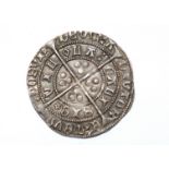 A Henry VI groat Villa Calisie, rosette and mascle