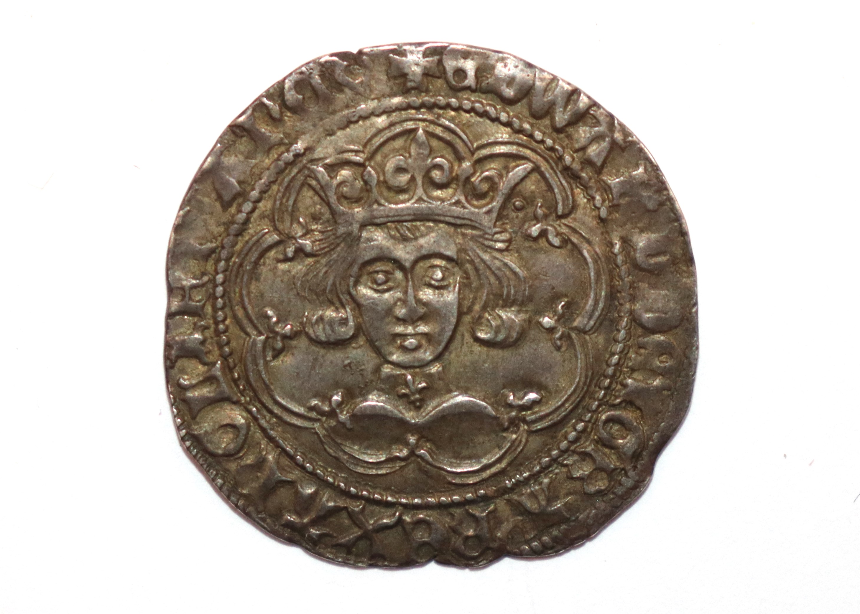 An Edward IV heavy coinage groat, type 1, MM plain cross - Bild 2 aus 4
