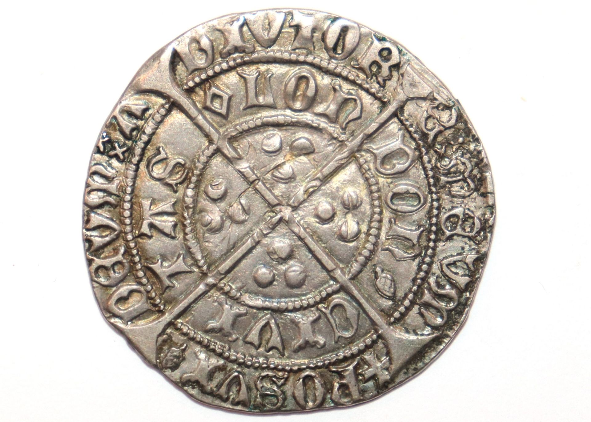 A Henry VI groat London, pine cone and mascle