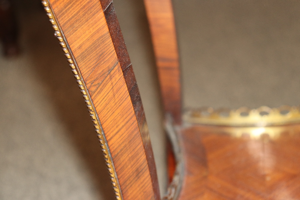 A 19th Century mahogany cheval mirror, the oblong plate flanked by brass adjustable candle sconces - Image 4 of 4