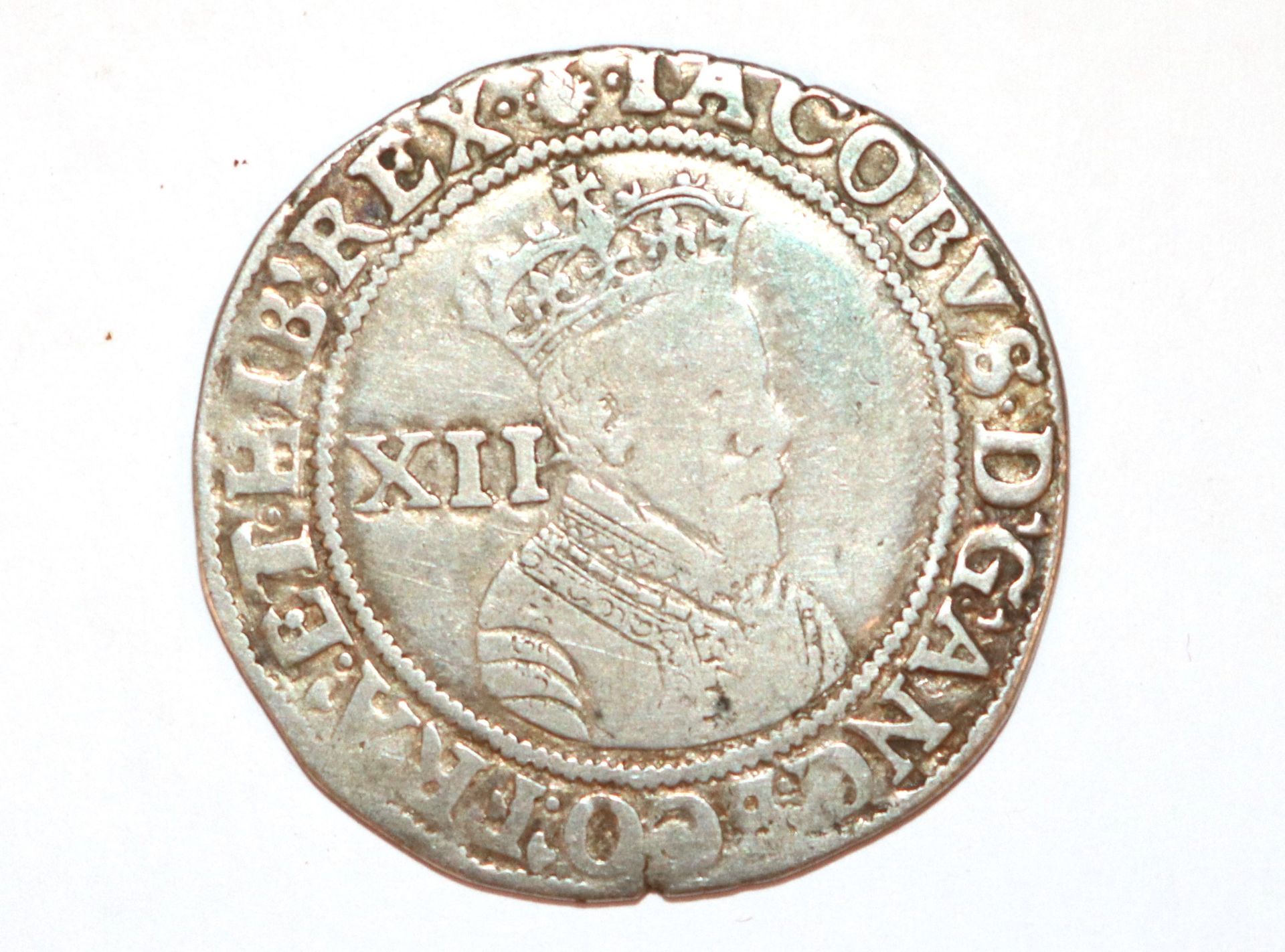 A James I shilling, MM thistle - Image 2 of 4