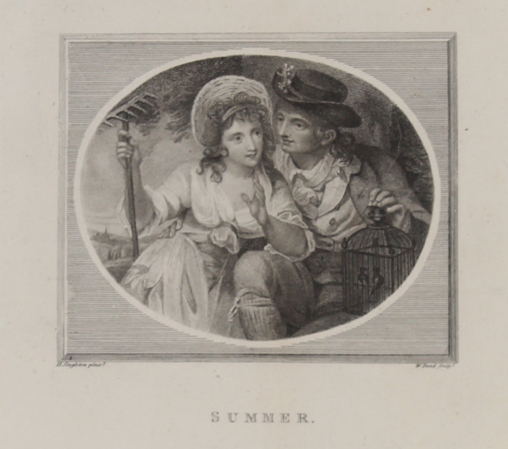 H. Singleton, print "Summer"; another print "Madame Elizabeth Soeur Duroy"; and a small study on - Image 3 of 6