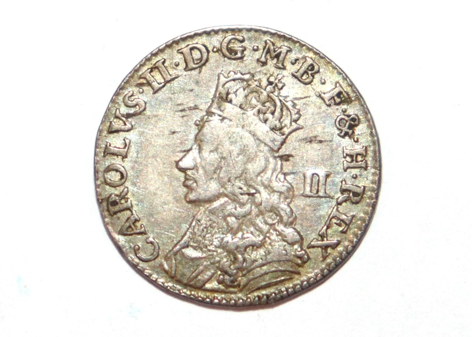 A Charles II twopence, (bust to the edge of the coin) - Image 2 of 4