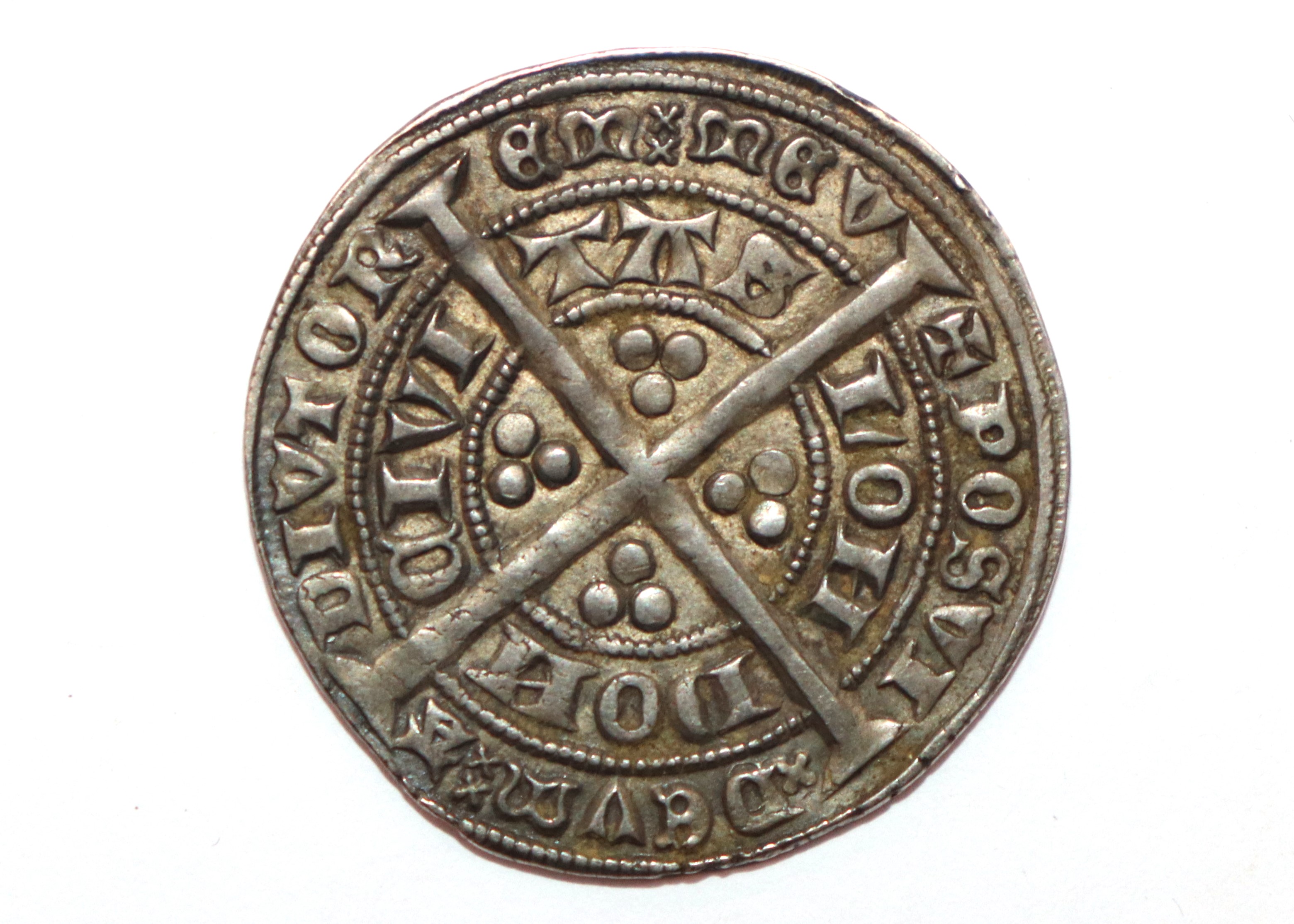 An Edward III groat London, MM cross 3