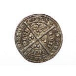 An Edward III groat London, MM cross 3