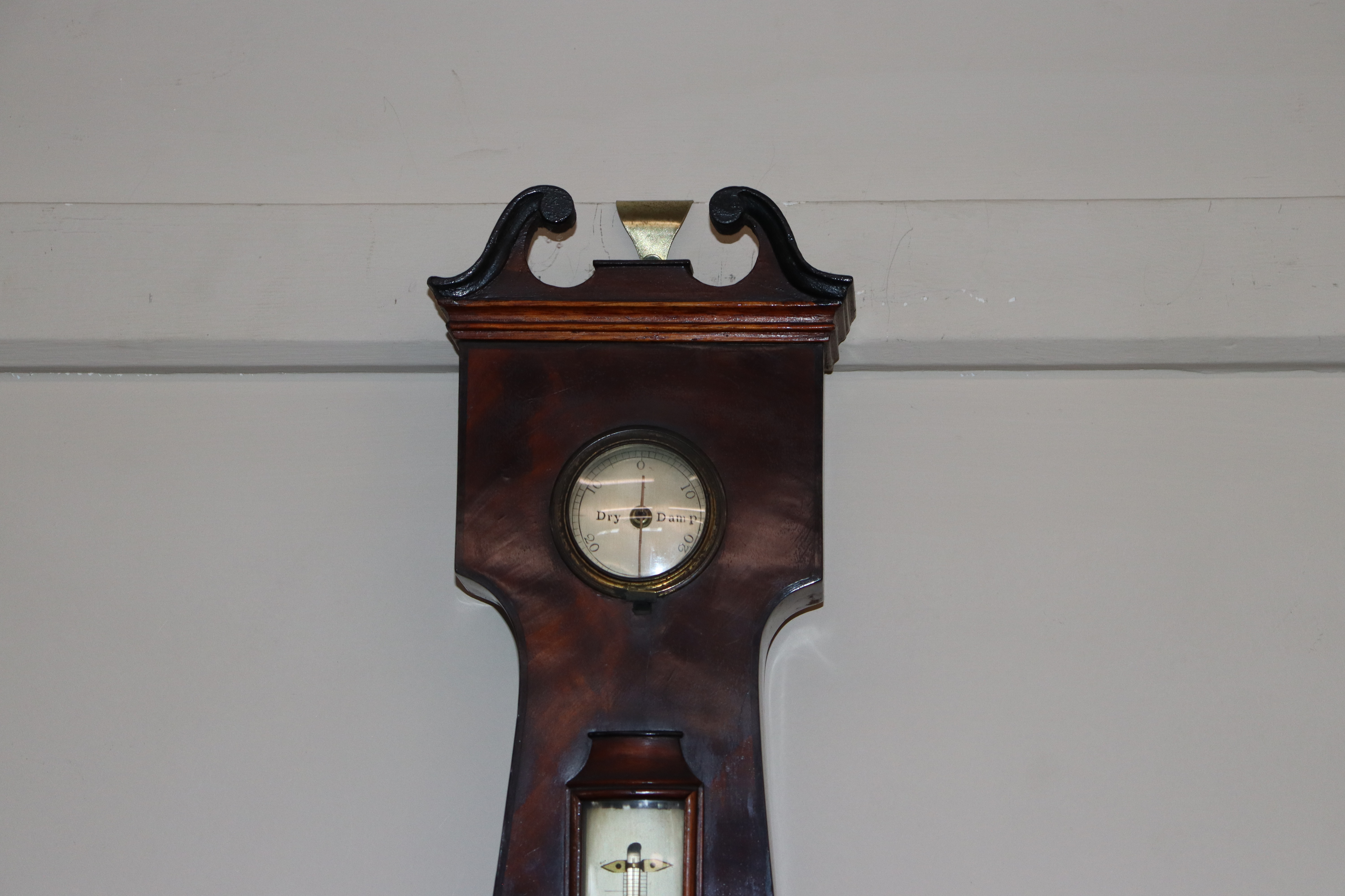 A 19th Century figured mahogany wheel barometer by West, Charing Cross, London, having large - Image 2 of 6
