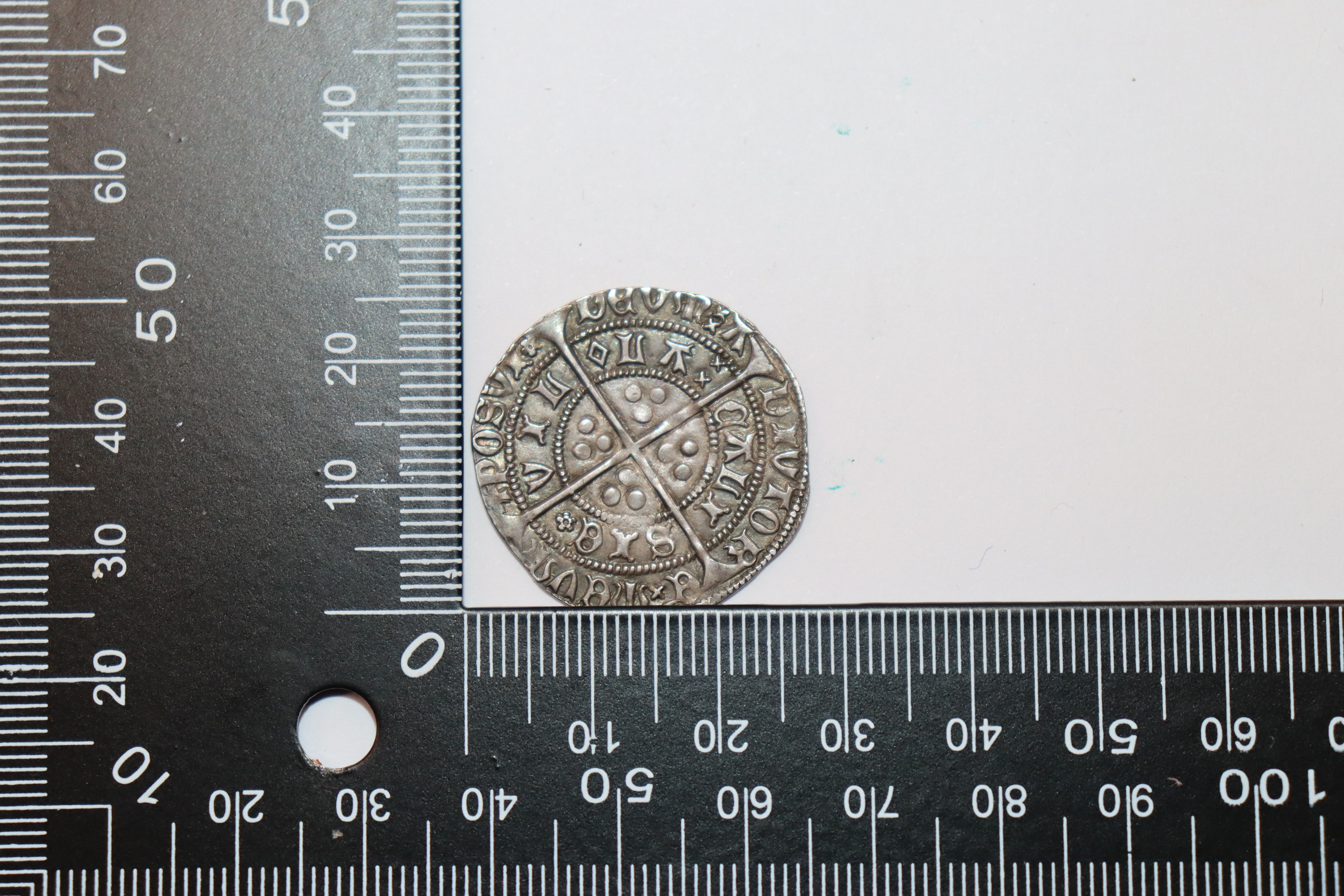 A Henry VI groat Villa Calisie, rosette and mascle - Image 3 of 4