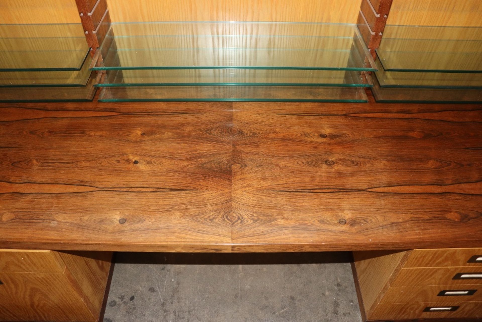 Desmond Ryan, a 1970's rosewood side cabinet fitted adjustable glass shelves and cupboards below, - Image 18 of 26