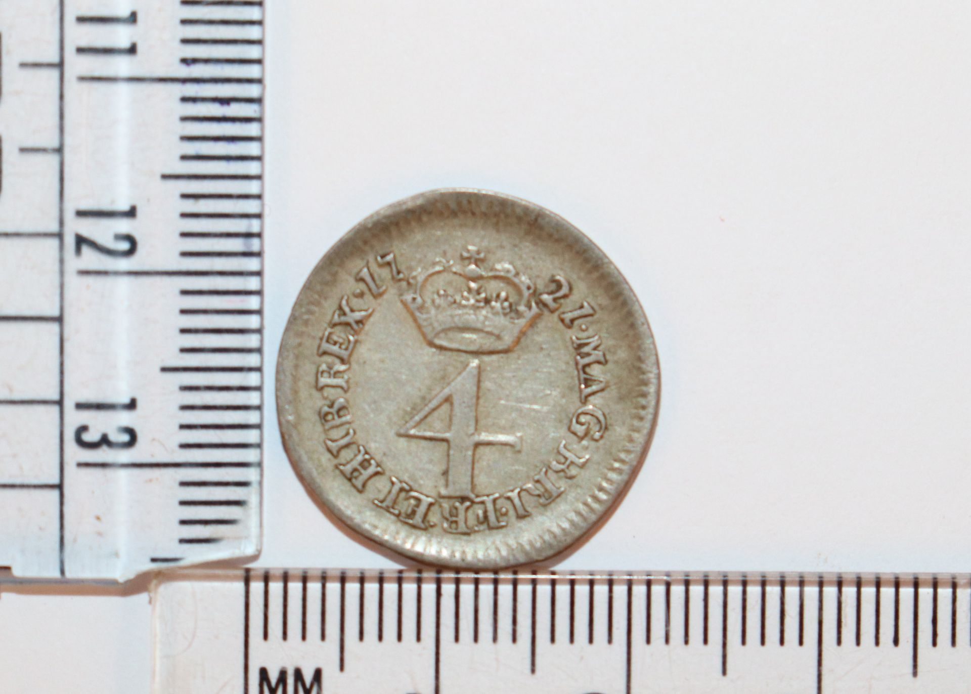 A George I 1727 Maundy fourpence - Image 3 of 4