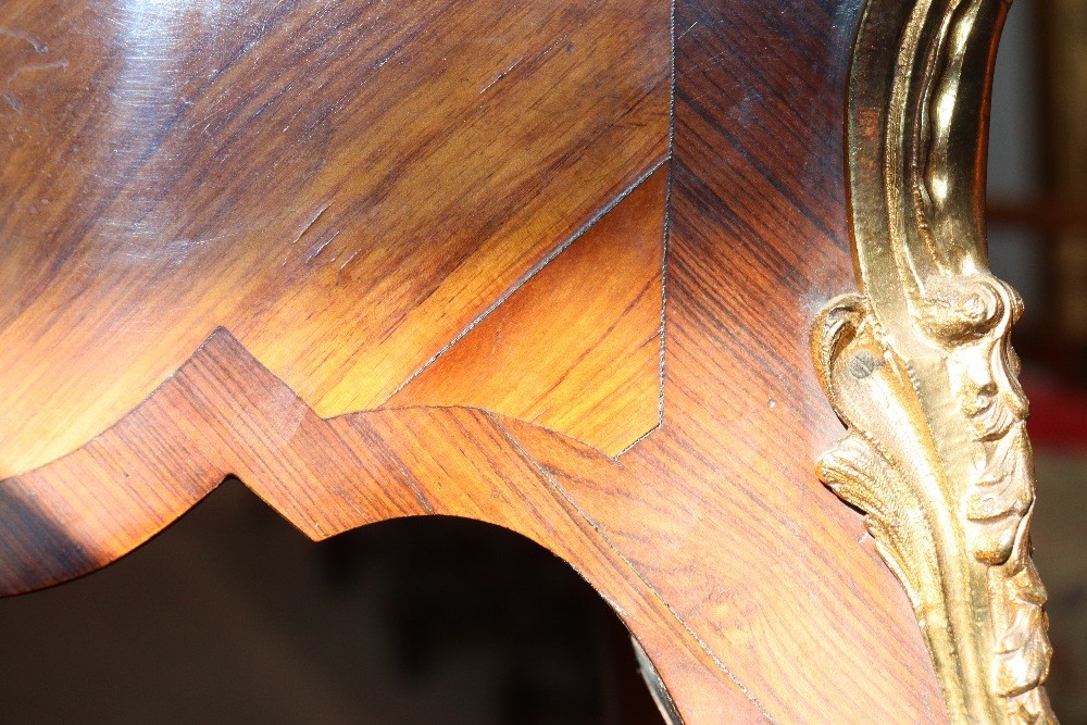 A pair of 19th Century French walnut and cross banded two tier side tables surmounted by pierced - Image 91 of 110