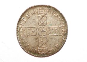 A William III 1697 sixpence, third bust