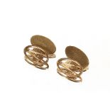A pair of 9ct gold Masonic cuff-links, 5.5gms