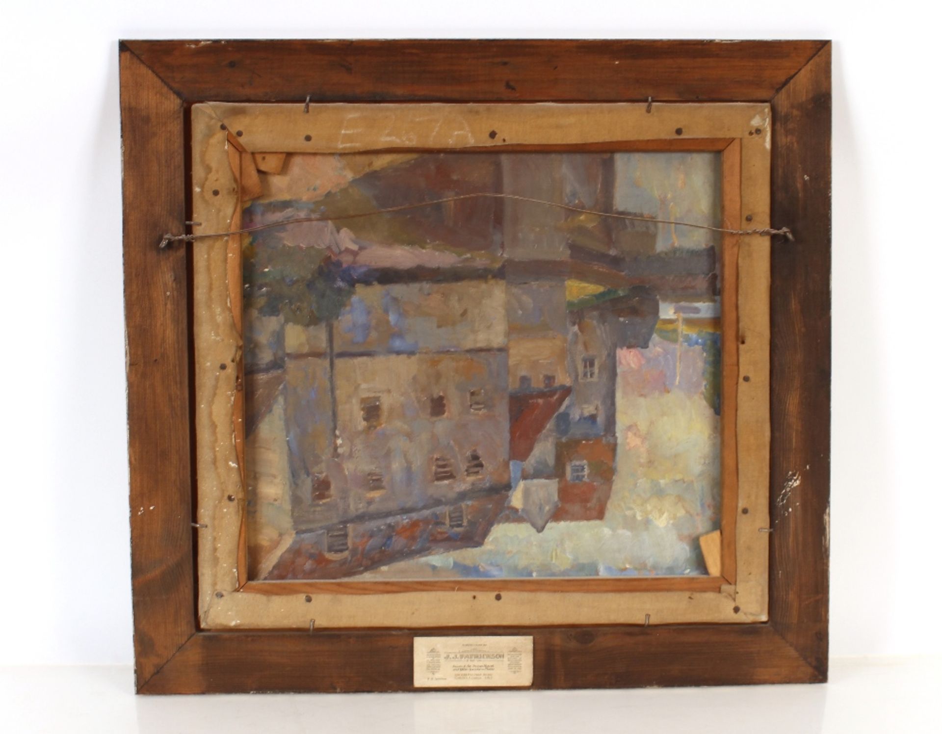 Attributed to Allan Walton, study off lowers and fruit on a window ledge, unsigned oil on canvas, - Image 3 of 4