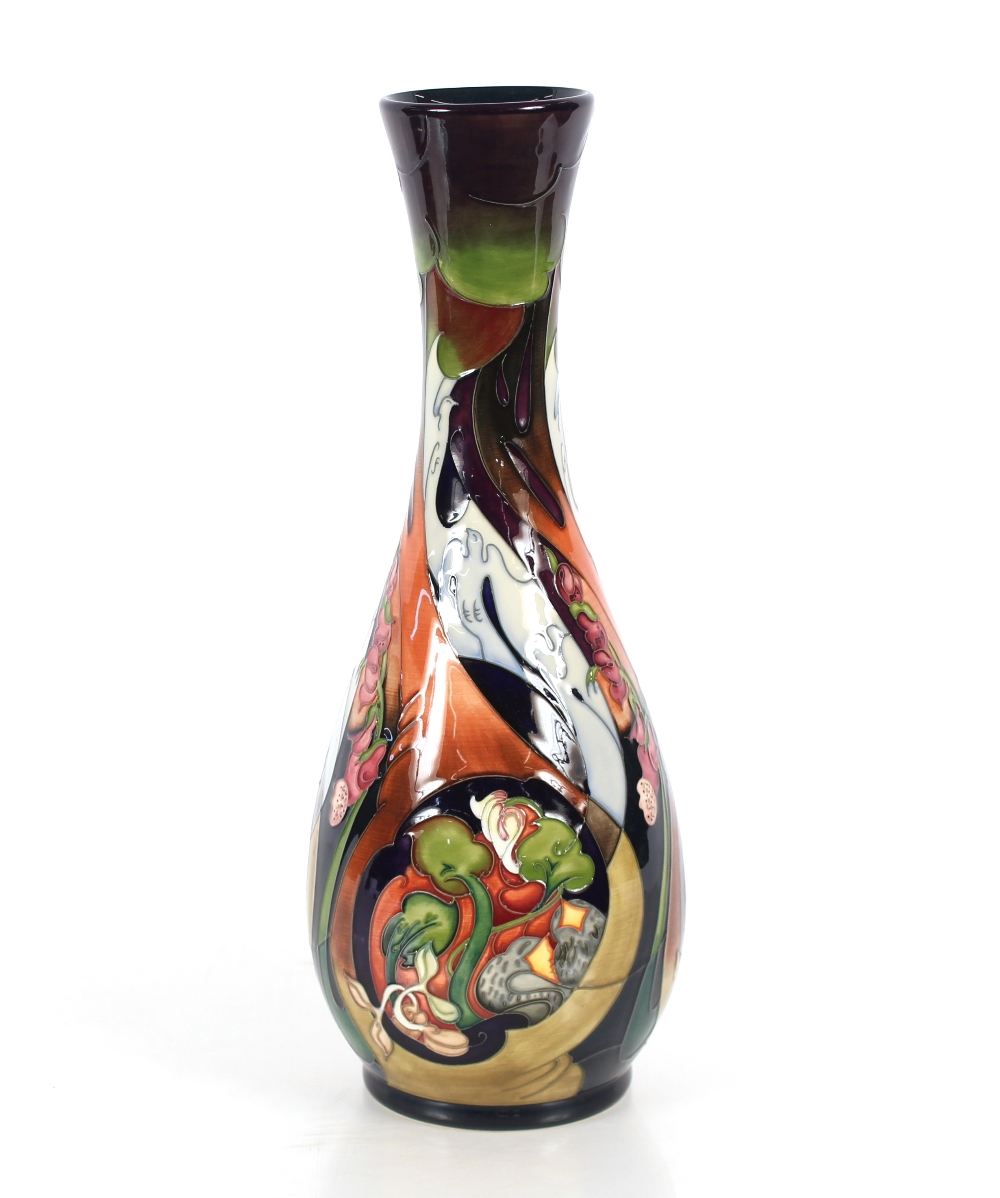 A Moorcroft limited edition baluster vase 19/75, with original box