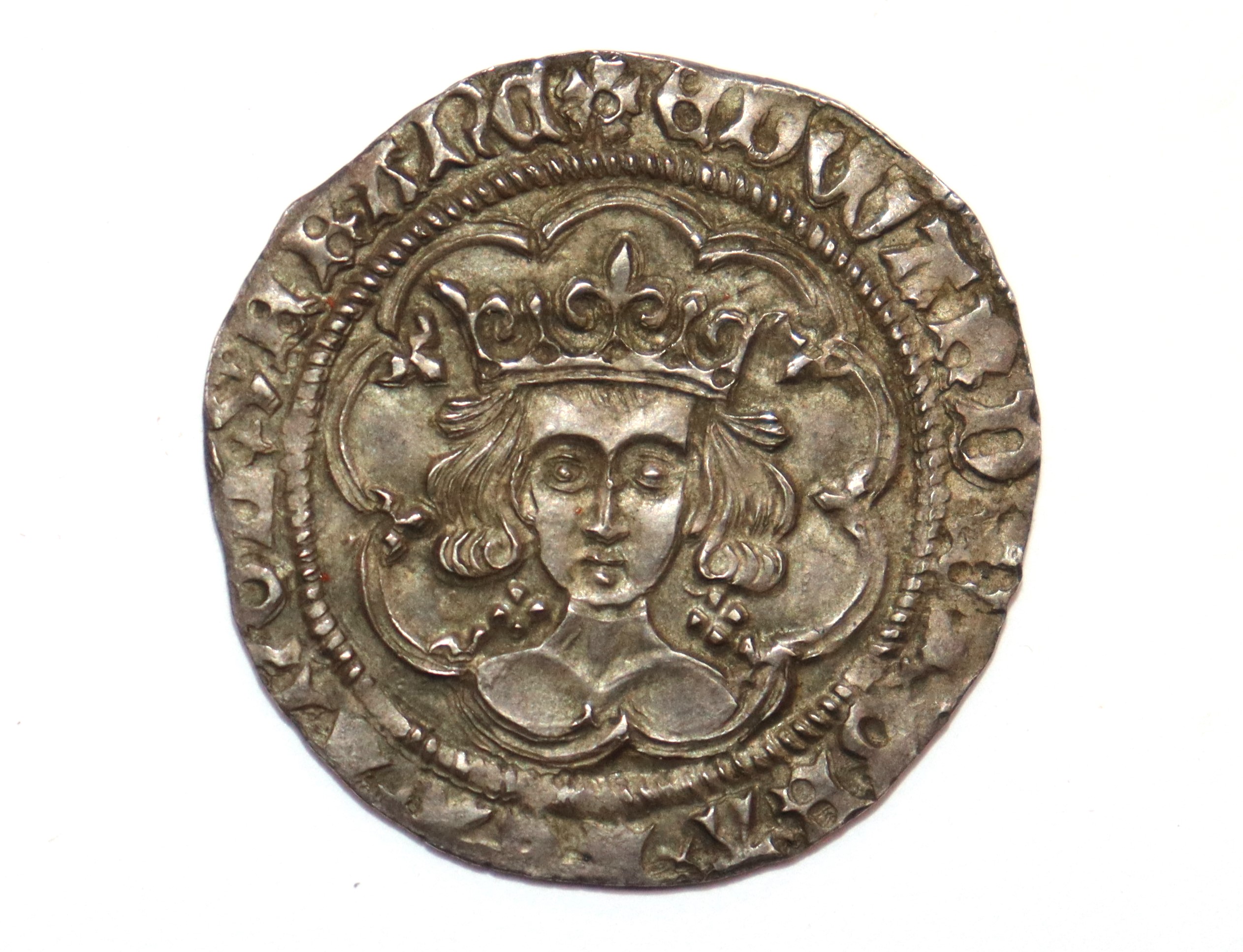 An Edward IV groat, MM rose on breast cusp, (unmarked) - Image 2 of 4