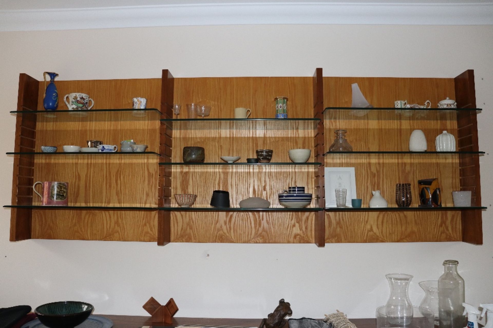 Desmond Ryan, a 1970's rosewood side cabinet fitted adjustable glass shelves and cupboards below, - Image 3 of 26