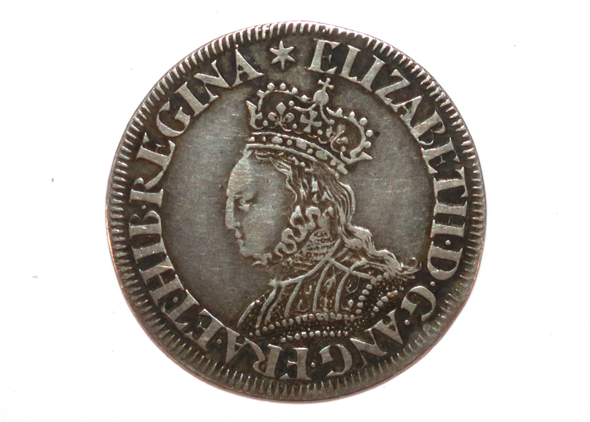An Elizabeth I sixpence, MM star - Image 2 of 4
