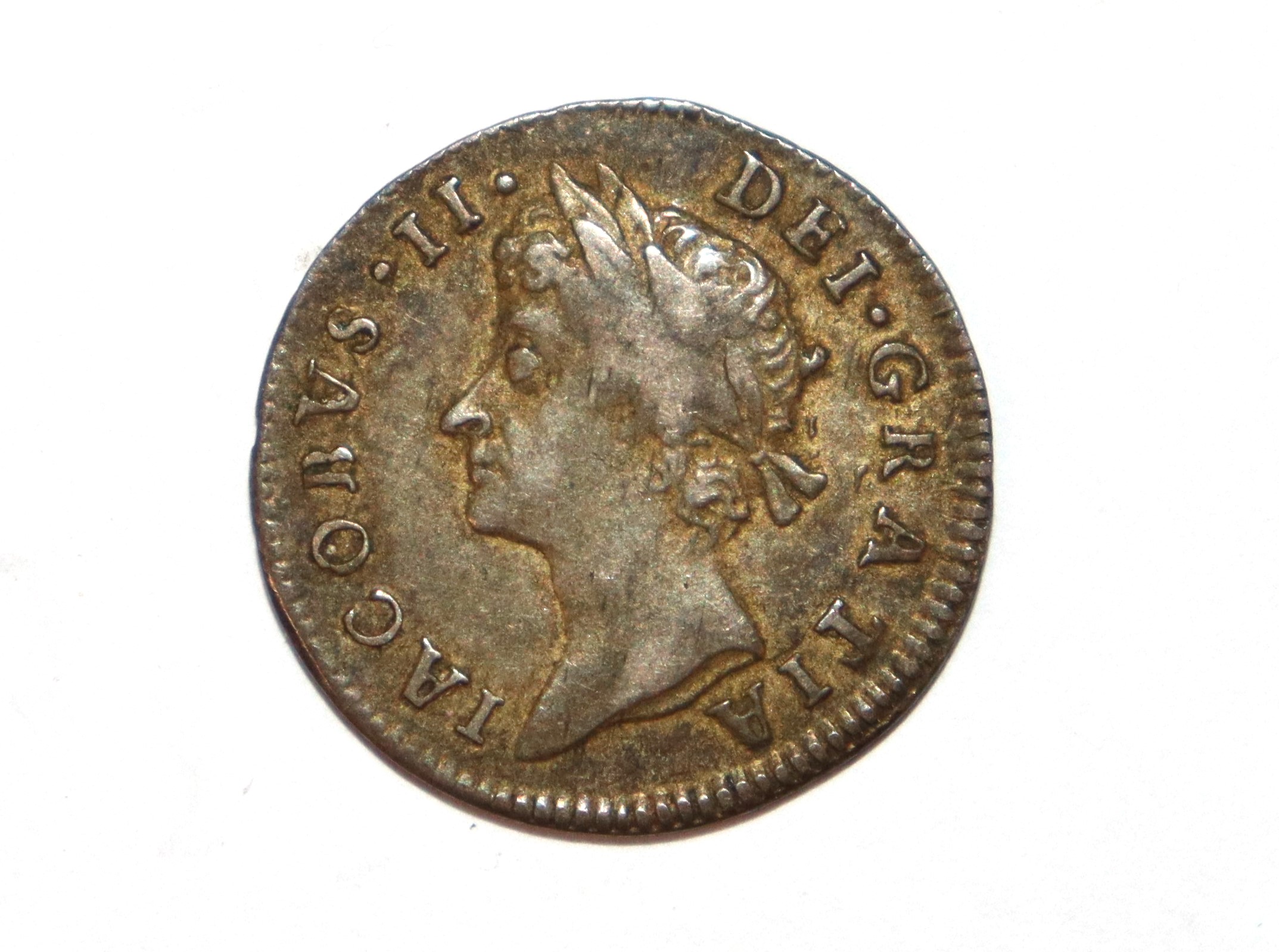 A James II 1687 Maundy threepence - Image 2 of 4