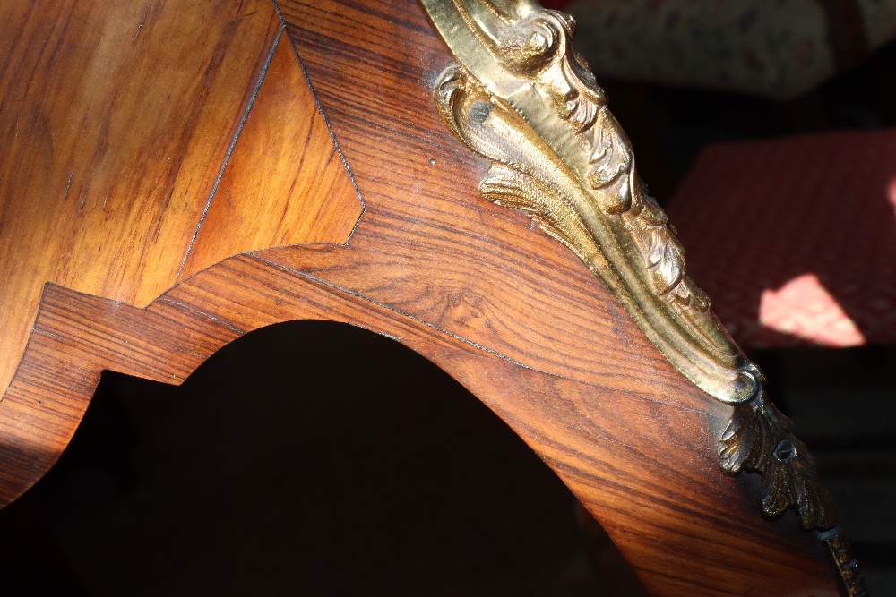A pair of 19th Century French walnut and cross banded two tier side tables surmounted by pierced - Image 98 of 110