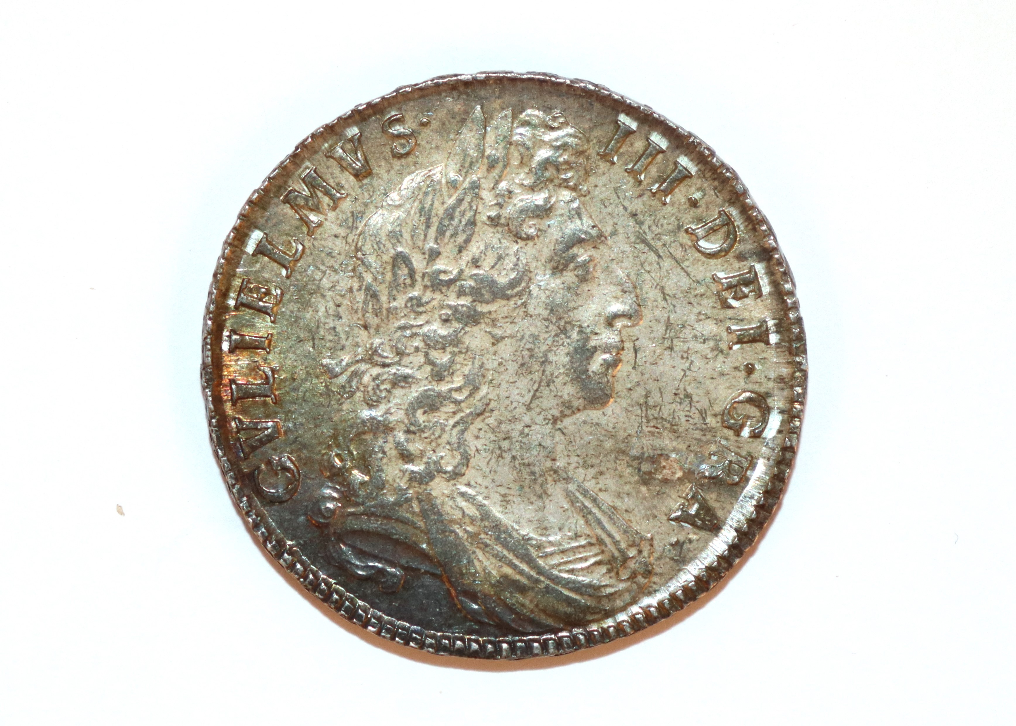 A William III 1698 half crown - Image 2 of 4