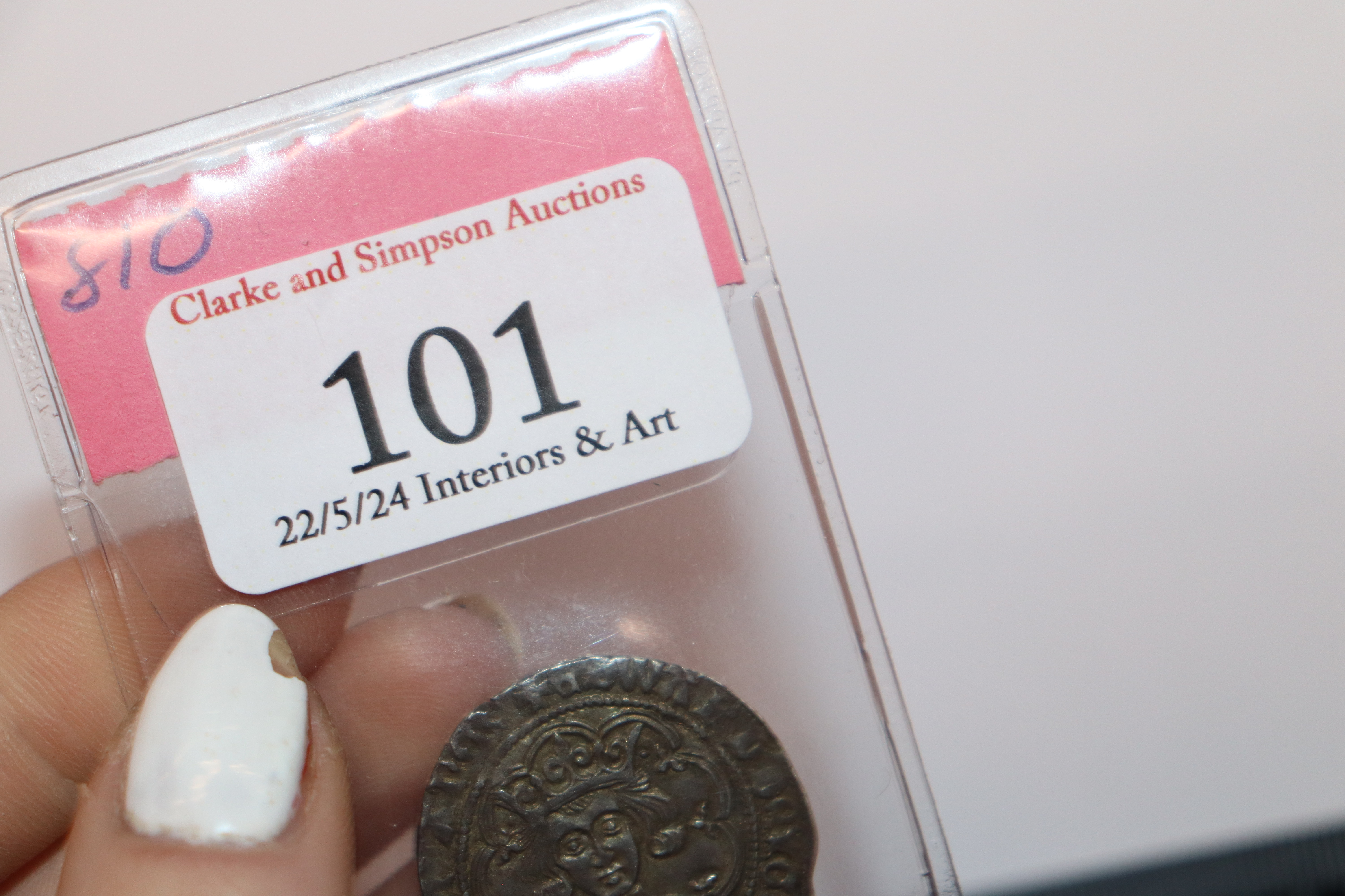 An Edward IV heavy coinage groat, type 1, MM plain cross - Image 4 of 4