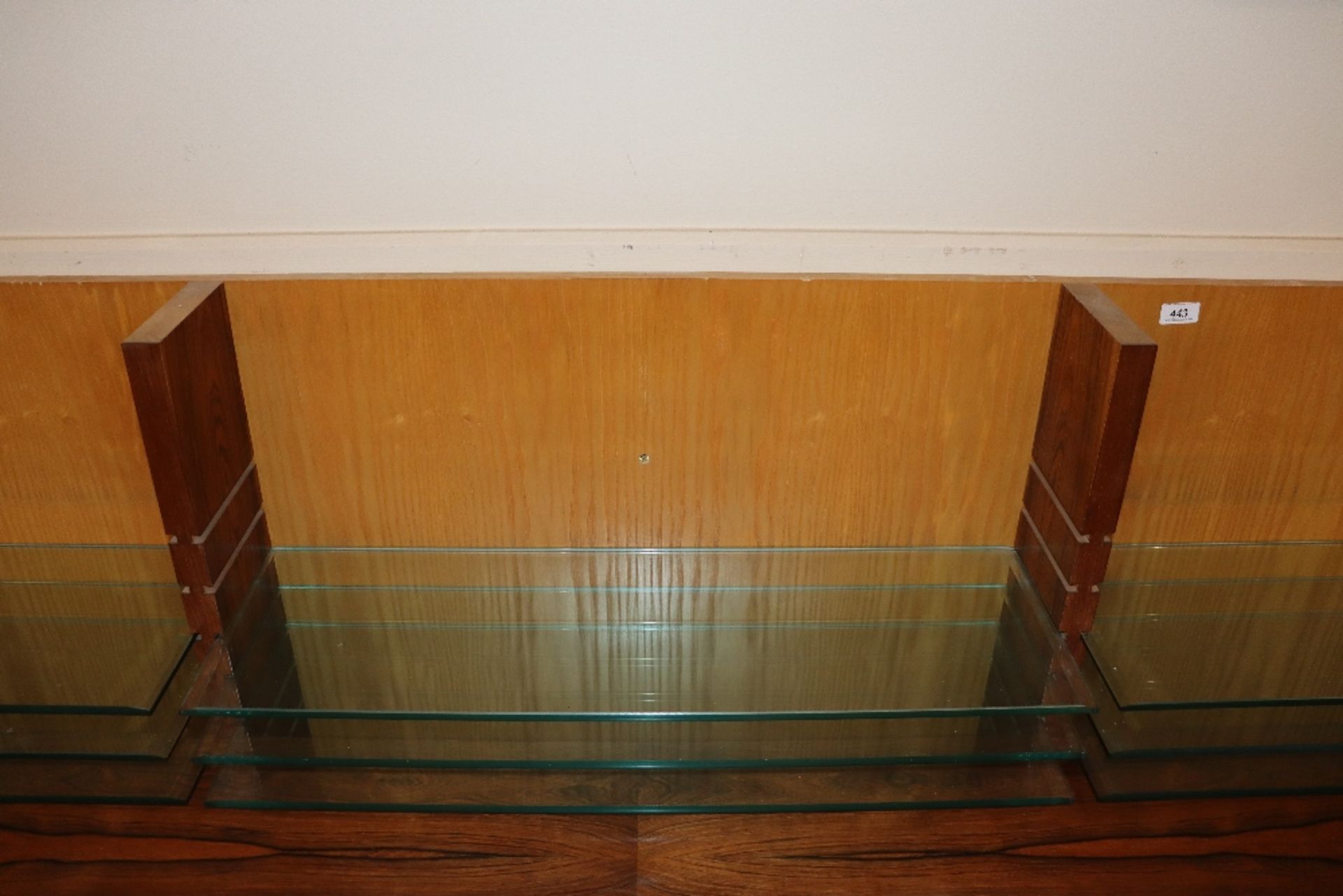 Desmond Ryan, a 1970's rosewood side cabinet fitted adjustable glass shelves and cupboards below, - Image 15 of 26