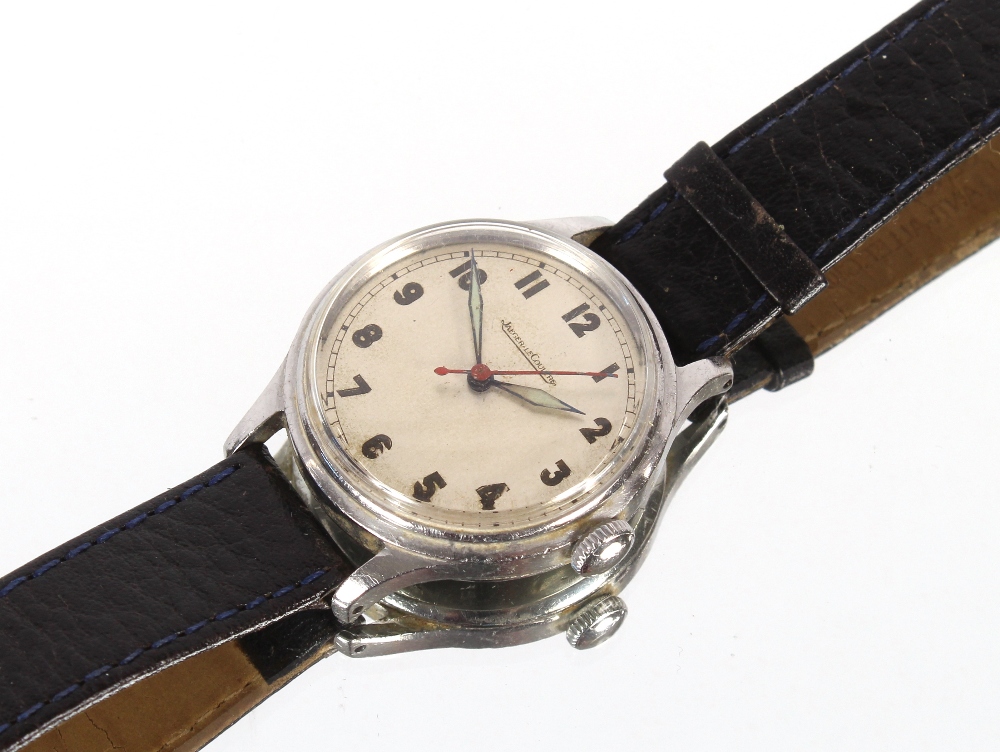 A Jaeger le Coultre gent's wrist watch on leather strap
