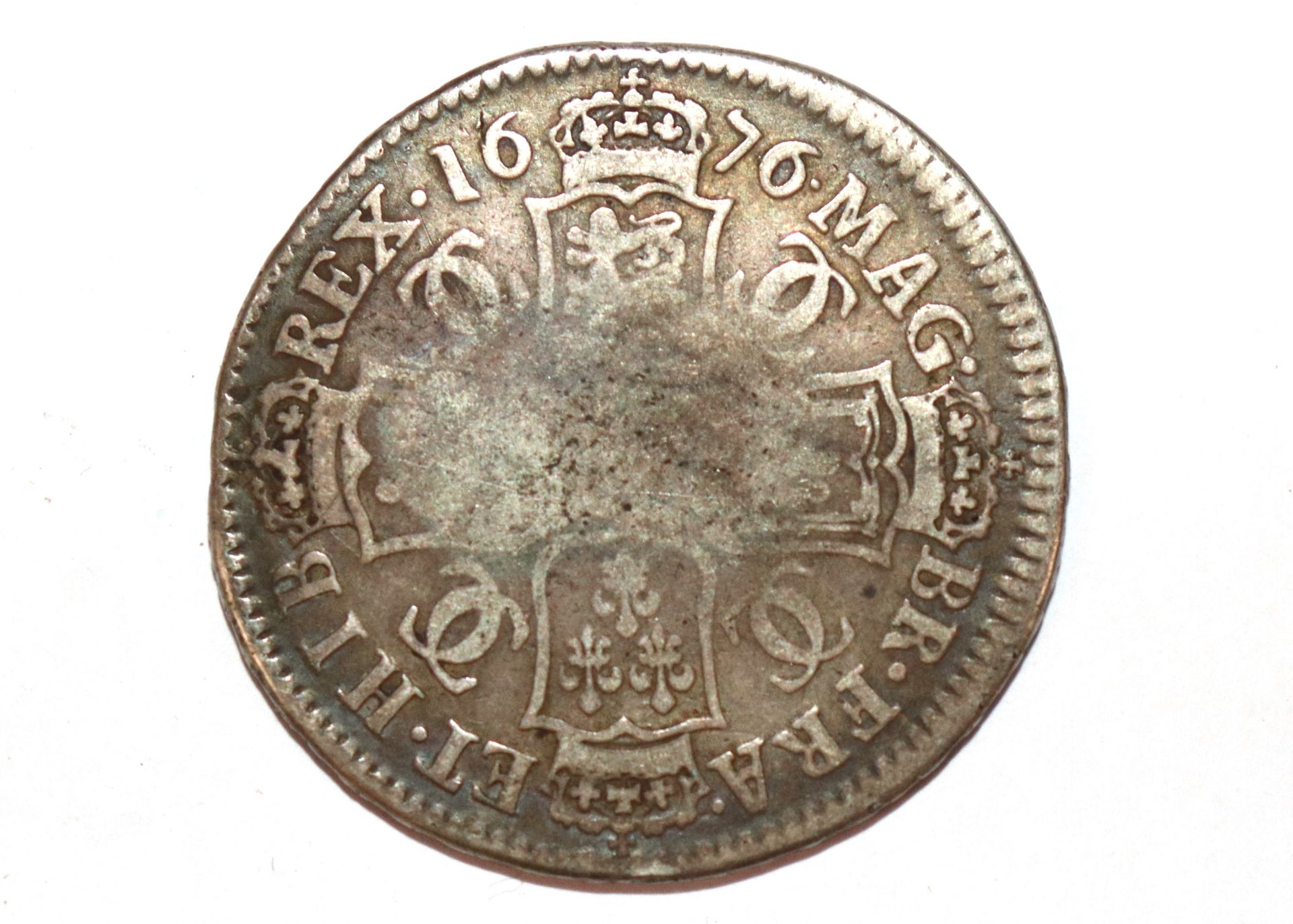 A Charles II 1676 half crown