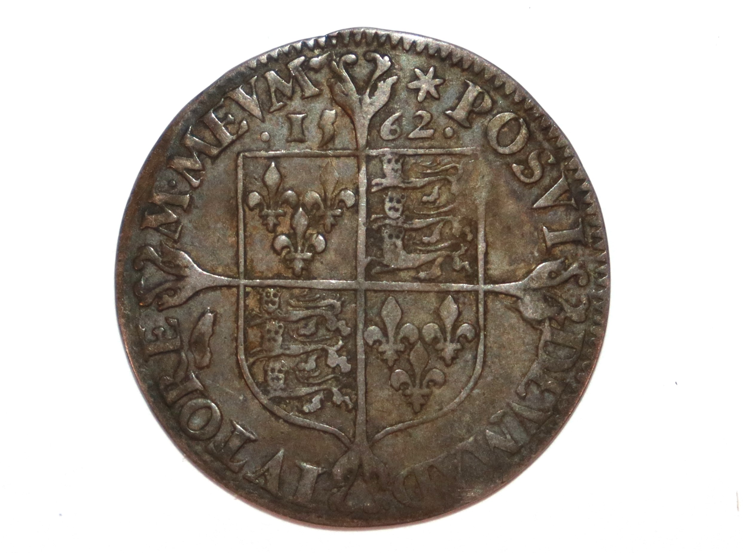 An Elizabeth I sixpence, MM star 1562