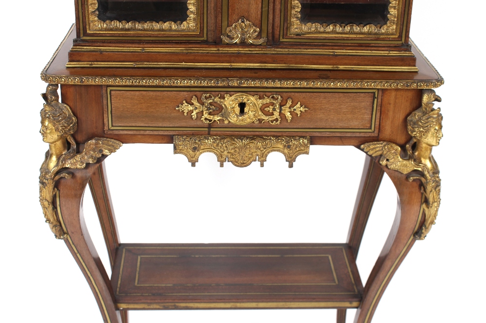 An Edwards & Roberts 19th Century French walnut and ormolu mounted display cabinet of small - Image 4 of 189