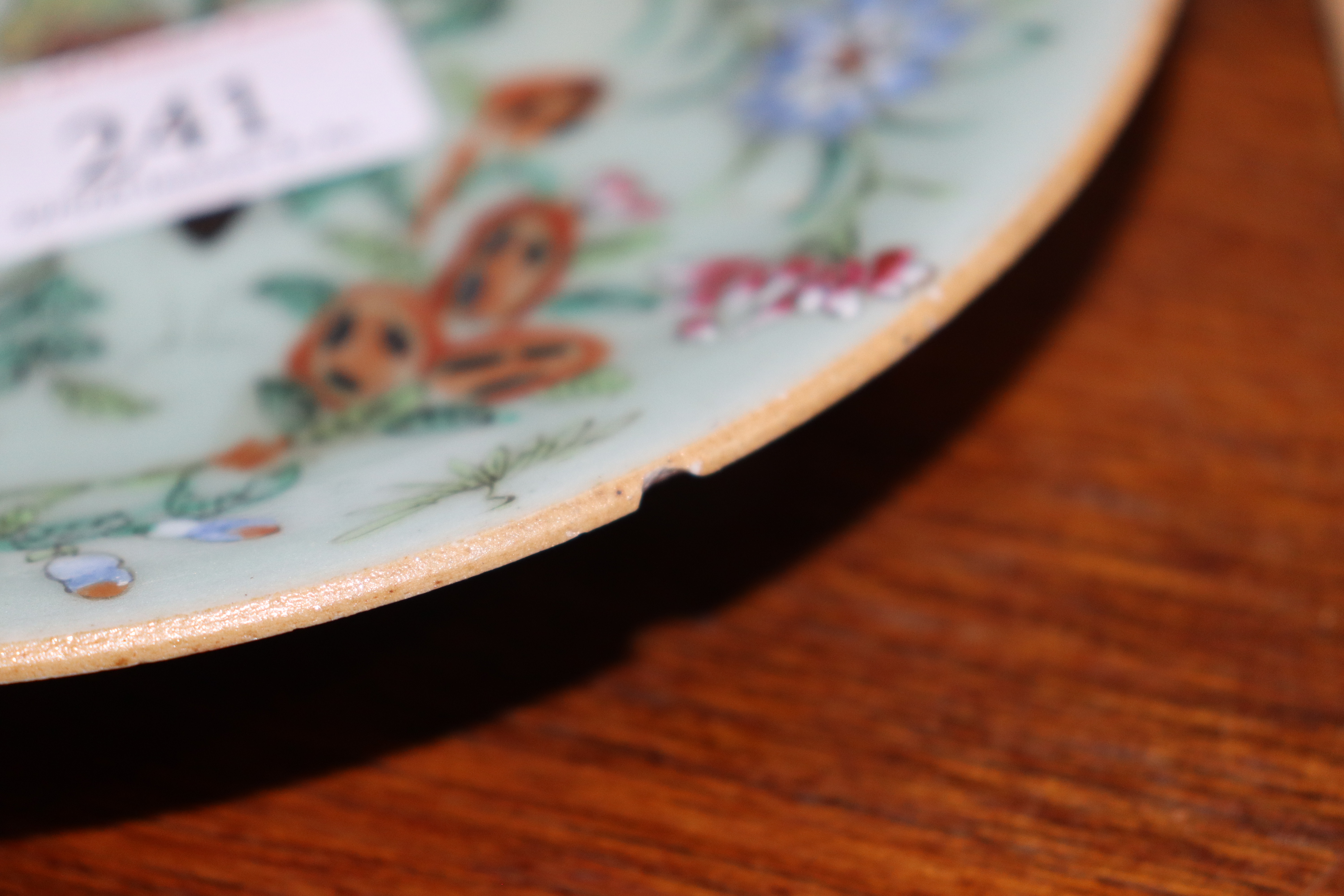 A 19th Century Chinese Canton plate, decorated in traditional palette with famille rose birds and - Image 13 of 18