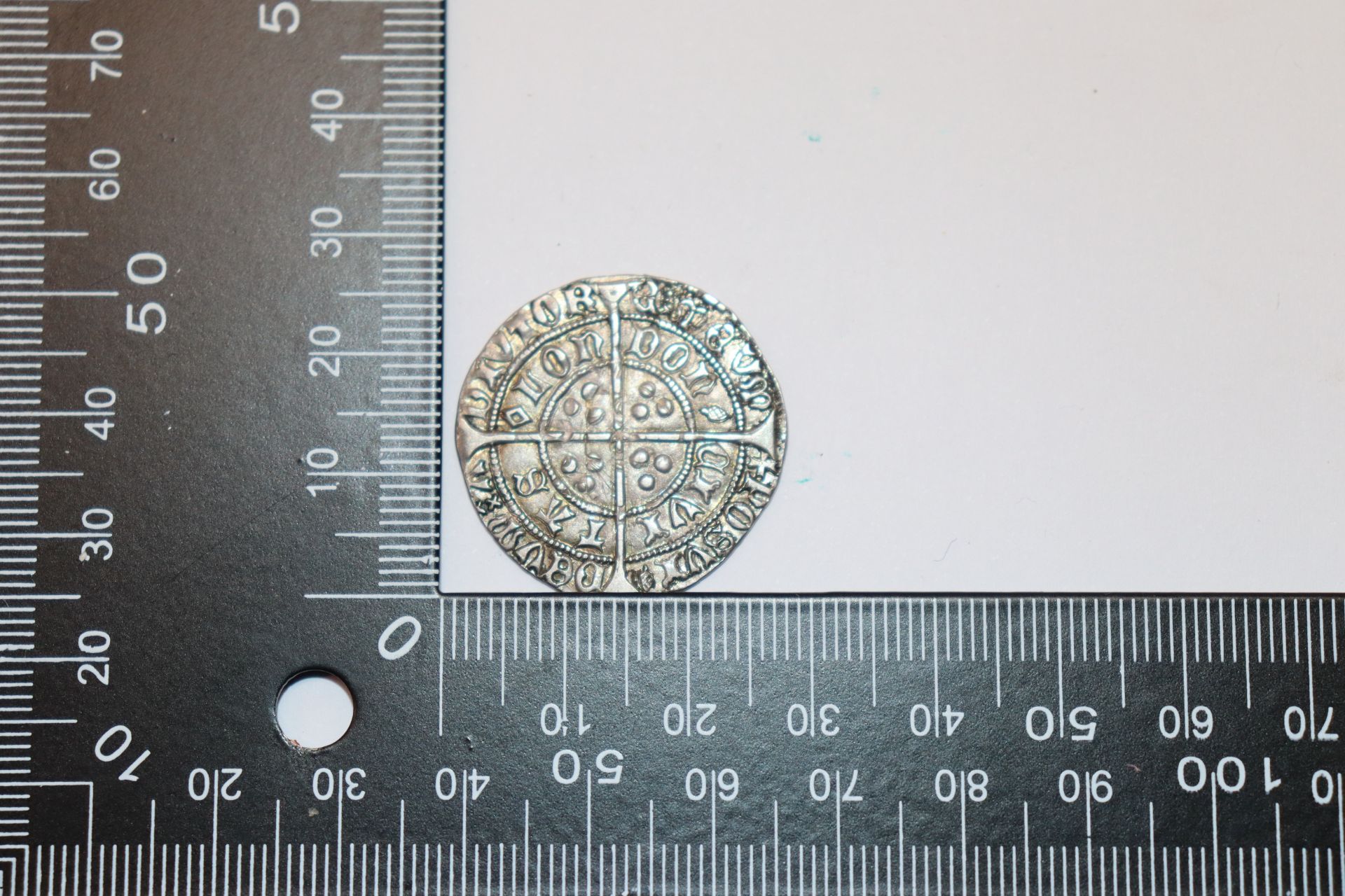 A Henry VI groat London, pine cone and mascle - Image 3 of 4