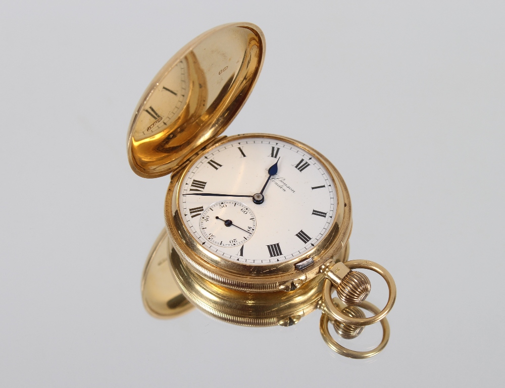 An 18ct gold cased pocket watch by J.W. Benson, Lu - Image 4 of 6