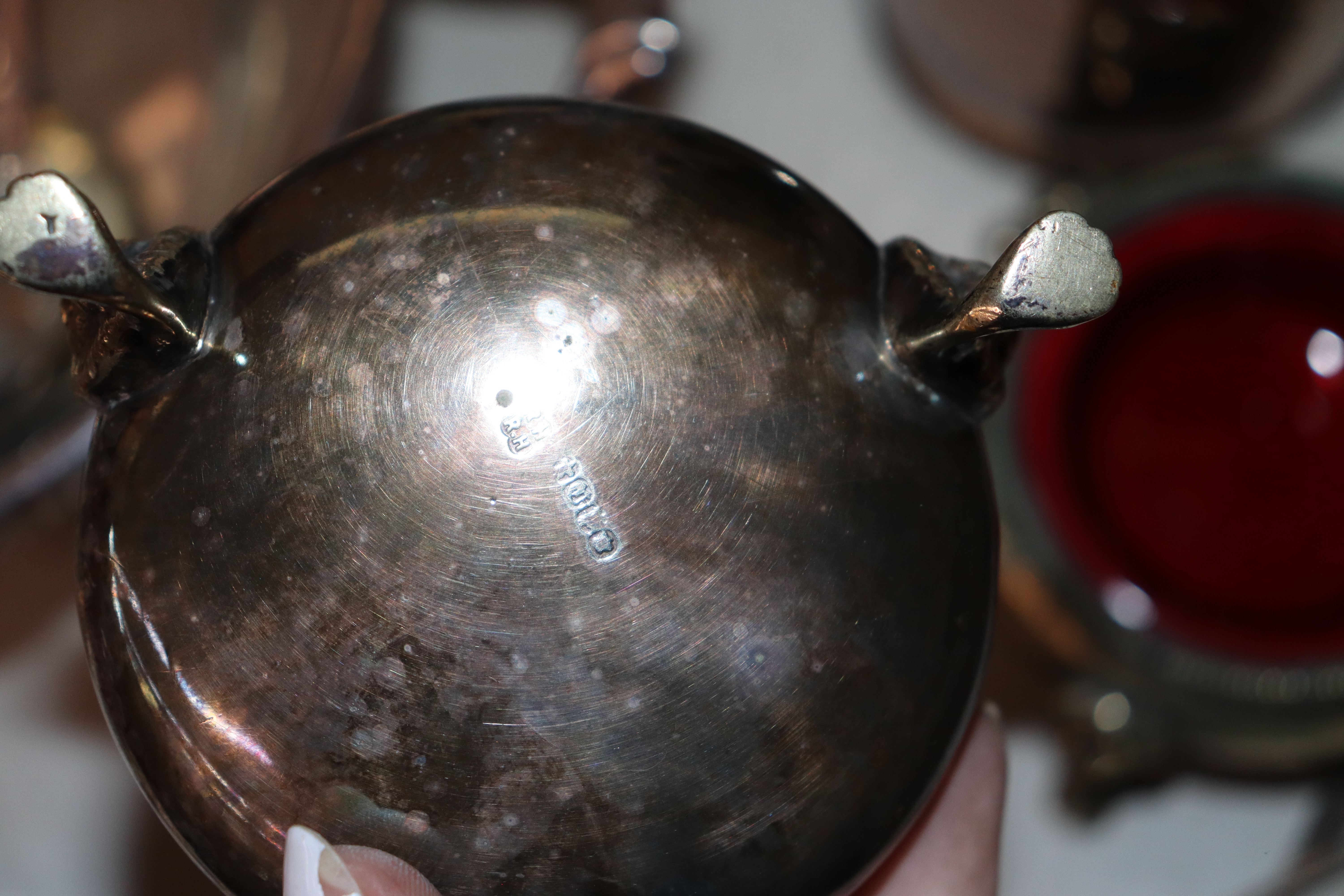 A quantity of various plated ware to include an etched glass claret jug; coffee and hot water - Image 4 of 9