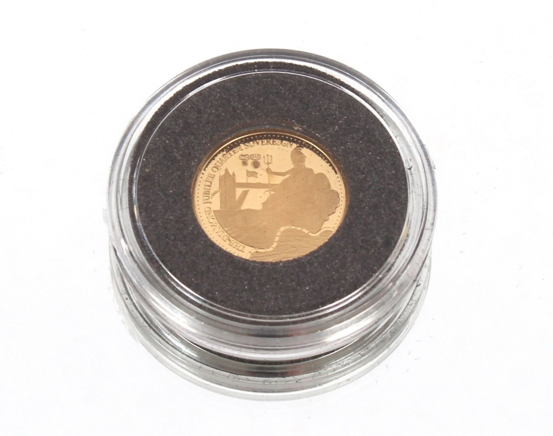 A 2012 Diamond Jubilee quarter Sovereign